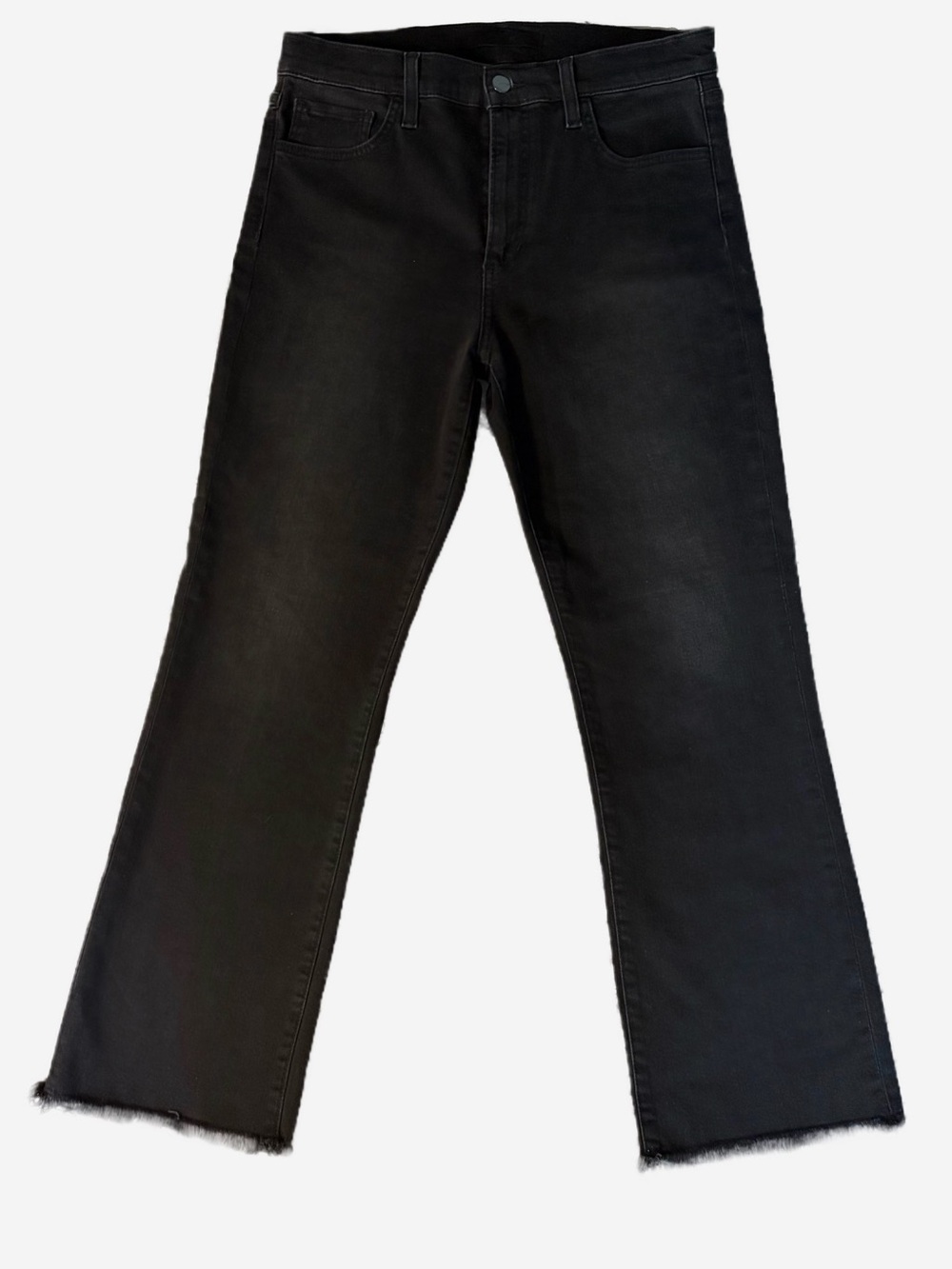 Joe's Jeans Black Ankle Crop Straight Jeans